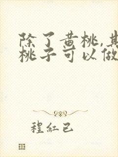 除了黄桃,其他桃子可以做罐头吗