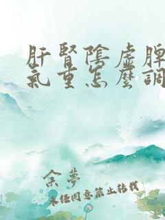 肝肾阴虚脾虚湿气重怎么调理
