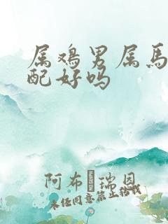 属鸡男属马女婚配好吗