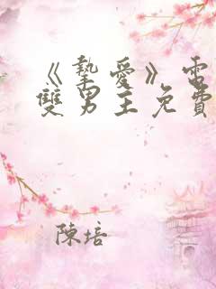 《挚爱》电视剧双男主免费观看全集