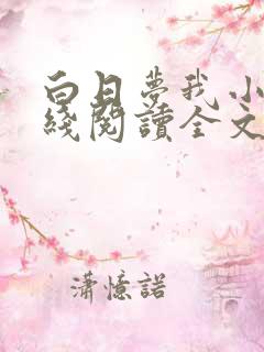 白日梦我小说在线阅读全文免费
