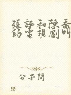 张译和陈乔恩演的电视剧叫什么