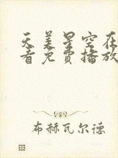 天美星空在线观看免费播放电视剧