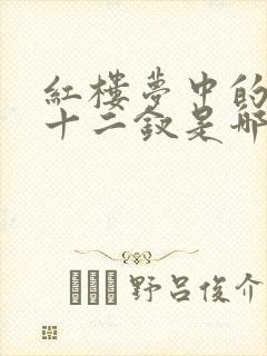 红楼梦中的金陵十二钗是哪些人 红楼梦中的金陵十二钗是哪些人