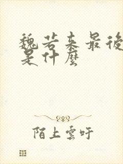 魏若来最后结局是什么