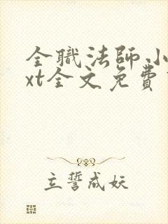 全职法师小说txt全文免费下载