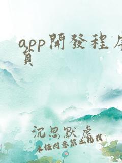 app开发程序员