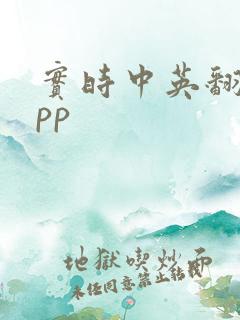 实时中英翻译app