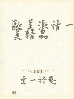 欧美激情一级欧美精品