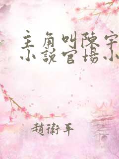 主角叫陈宇轩的小说官场小说