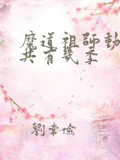 魔道祖师动漫一共有几季