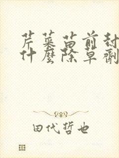 芹菜苗前封闭用什么除草剂