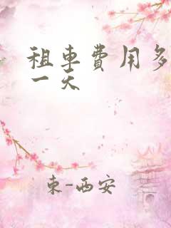 租车费用多少钱一天