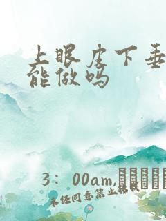 上眼皮下垂手术能做吗