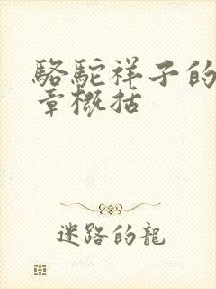 骆驼祥子的19章概括