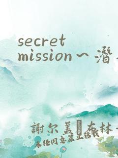secret mission～潜入搜查官