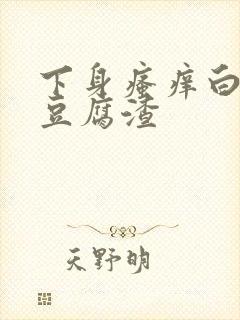 下身瘙痒白带呈豆腐渣