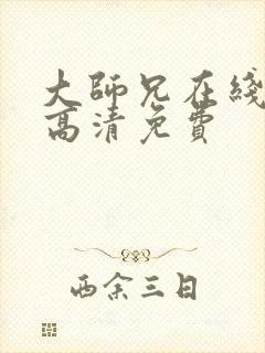 大师兄在线观看高清免费