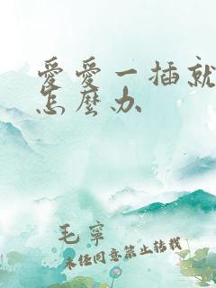 爱爱一插就射了怎么办