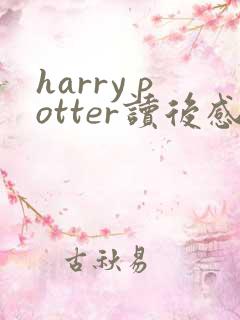 harry potter读后感英文版带翻译
