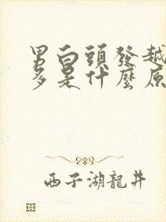 男白头发越来越多是什么原因