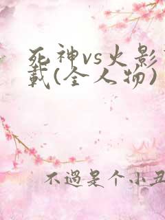 死神vs火影下载(全人物)