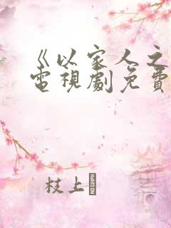 《以家人之名》电视剧免费看