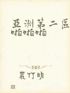 亚洲第二区啪啪啪啪啪