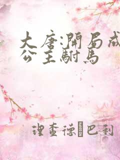 大唐:开局成了公主驸马