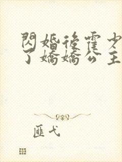 闪婚后霍少竟成了娇娇公主