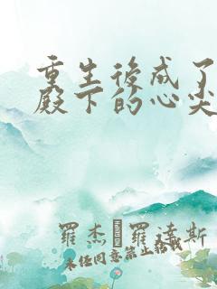 重生后成了太子殿下的心尖宠