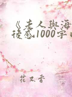 《老人与海》读后感1000字以上