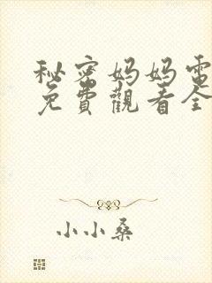 秘密妈妈电视剧免费观看全集
