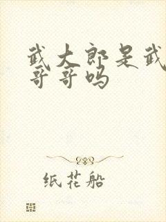 武大郎是武松的哥哥吗
