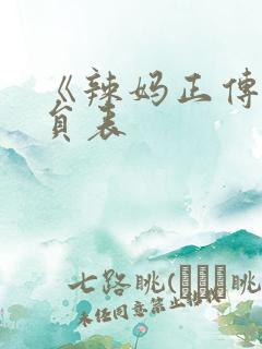 《辣妈正传》演员表