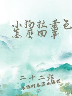 小狗拉黄色软便怎么回事 小狗拉黄色软便怎么回事
