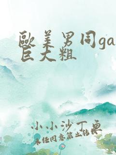 欧美男同gay巨大粗