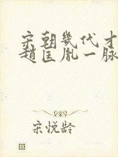 宋朝几代才传回赵匡胤一脉