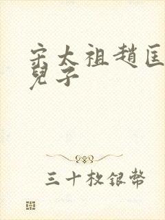 宋太祖赵匡胤的儿子