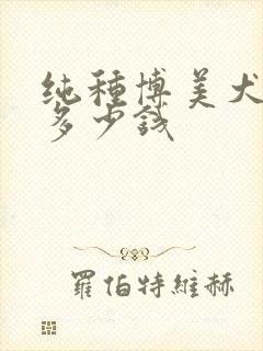 纯种博美犬大概多少钱