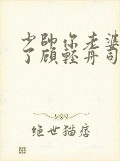 少帅你老婆又跑了顾轻舟司行霈