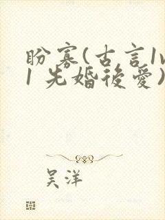 盼寡(古言1v1 先婚后爱)小说