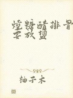 烧糖醋排骨要不要放盐