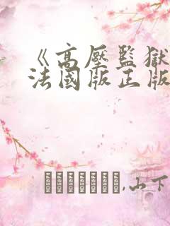 《高压监狱2》法国版正版