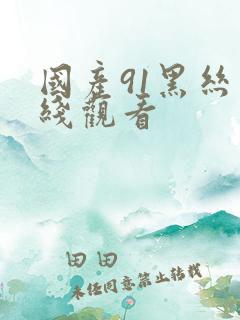 国产91黑丝在线观看