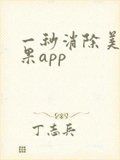一秒消除美颜效果app