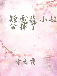 短剧苏小姐你老公掉了