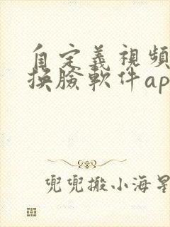 自定义视频ai换脸软件app
