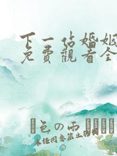 下一站婚姻在线免费观看全集