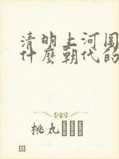 清明上河图 是什么朝代的